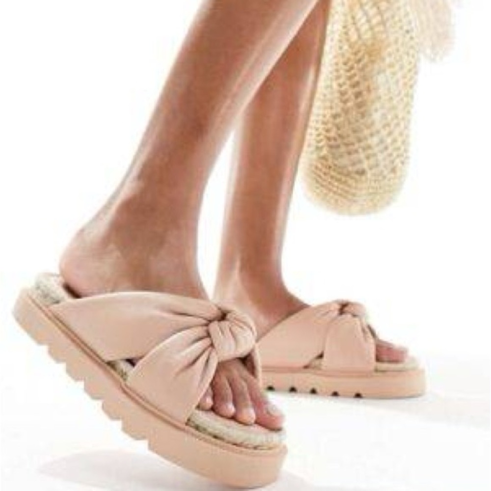 ASOS Women's Tan Espadrille Slides